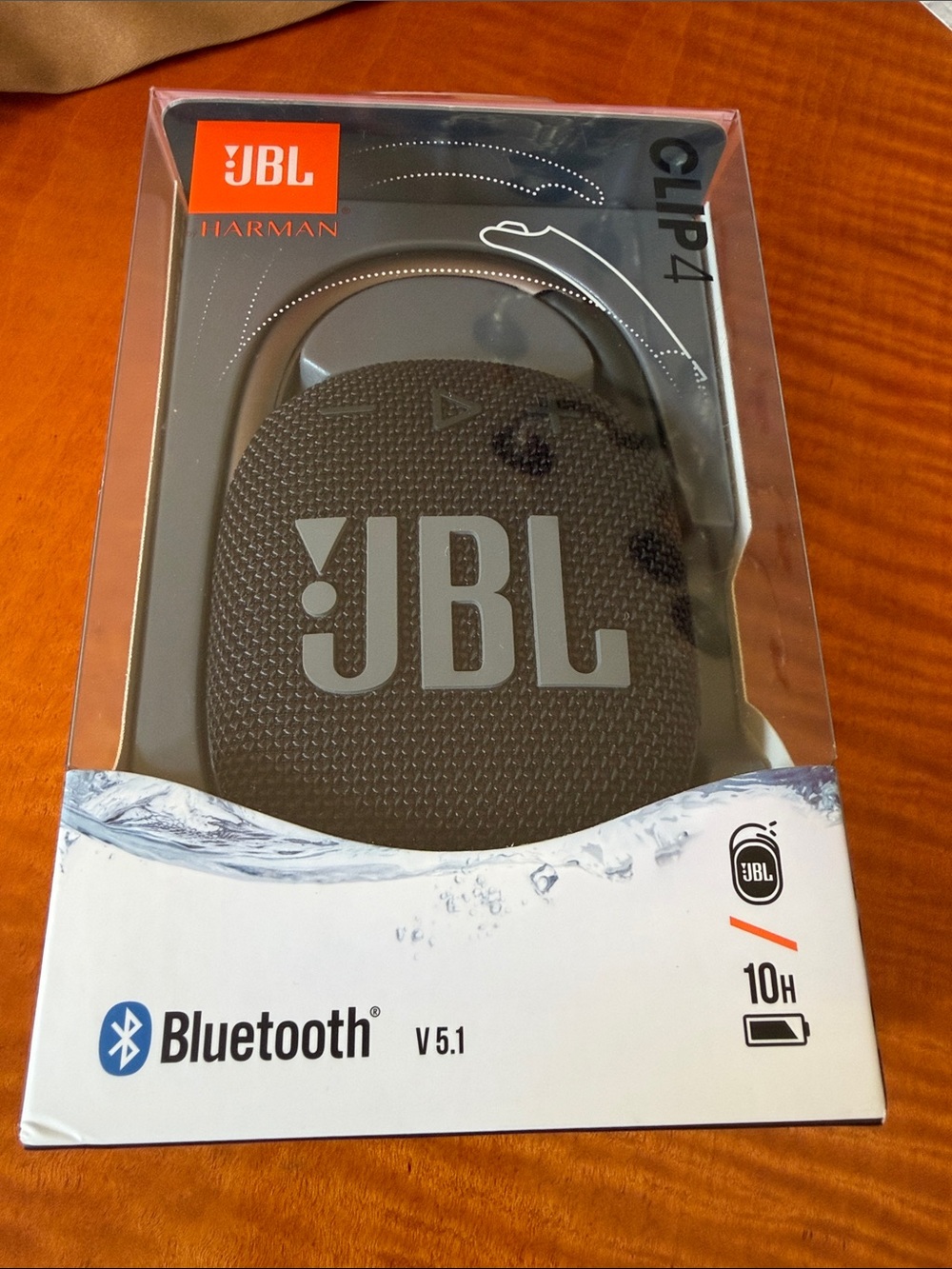 JBL Clip 4 Portable Bluetooth Speaker - Black